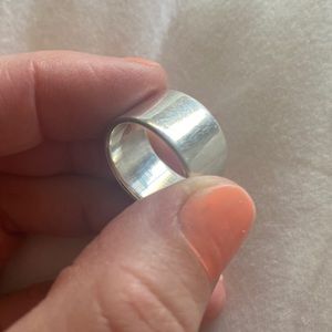 Sterling sliver cigar band ring